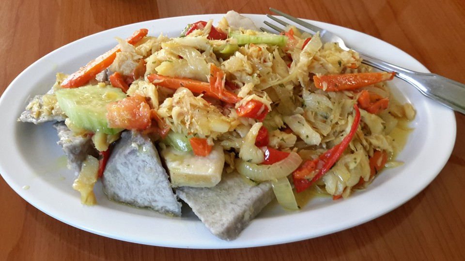 Salt fish dish sample